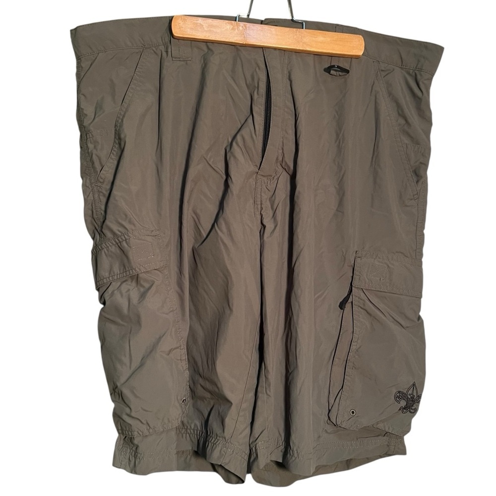 Boy Scouts of America Adult Sz Large Centennial Uniform Shorts Dark Green Cargo
